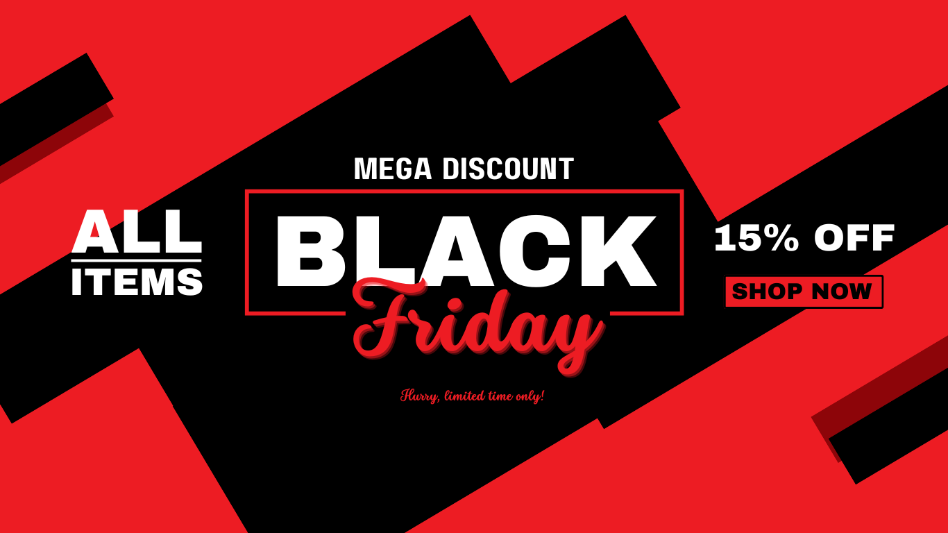 🎉 Black Friday Weekend: 15% OFF Everything at Garsupply! 🛍️