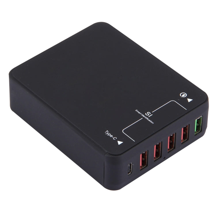 Multiple Identification Usb Q8118 1 Quick Charge 3.0 + 4 Smart Identification USB + 1 USB-C / Type ...