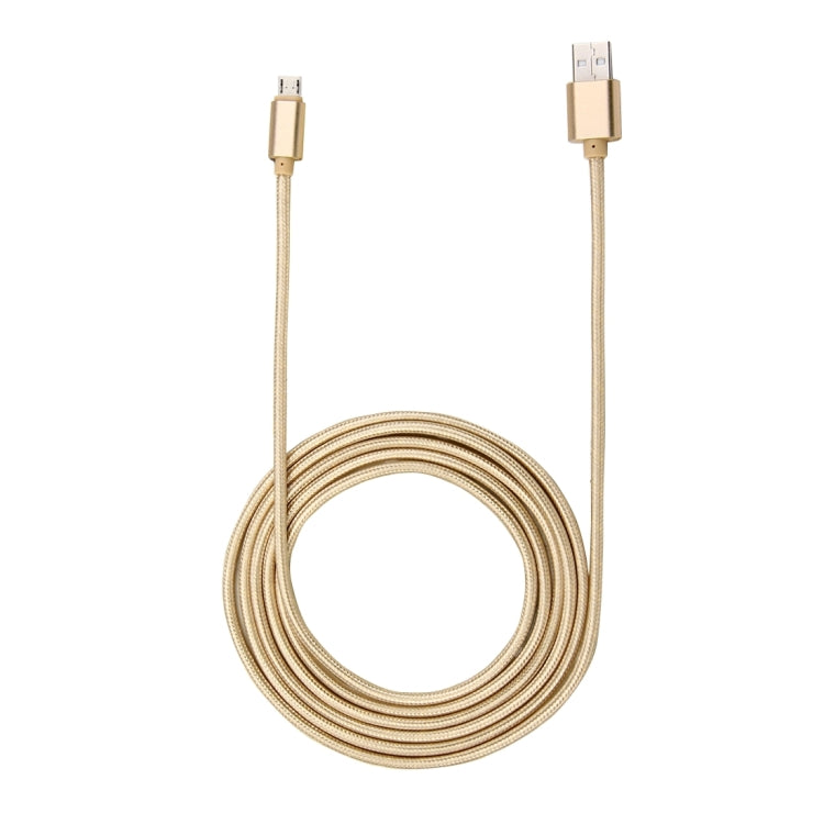 2 m vävt metallhuvud 84 kärnor Micro USB till USB 2.0 Data / Laddare - Image 3