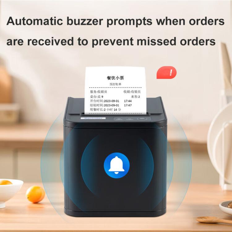 Xprinter XP-80T 80mm QR Code Supermarket Receipt Label Thermal Printer ...